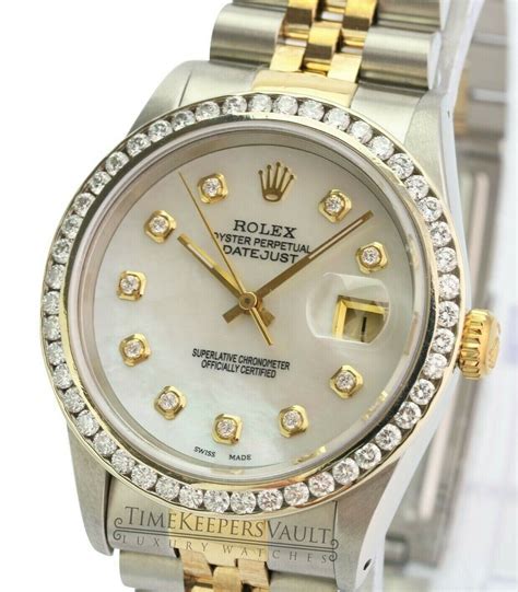 rolex 16233 with diamonds price|rolex datejust 16233 white dial.